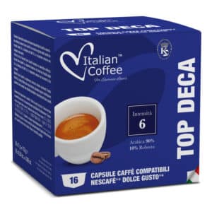 Top Deka Italian Coffee (kawa bezkofeinowa) kapsułki do Dolce Gusto - 16 kapsułek