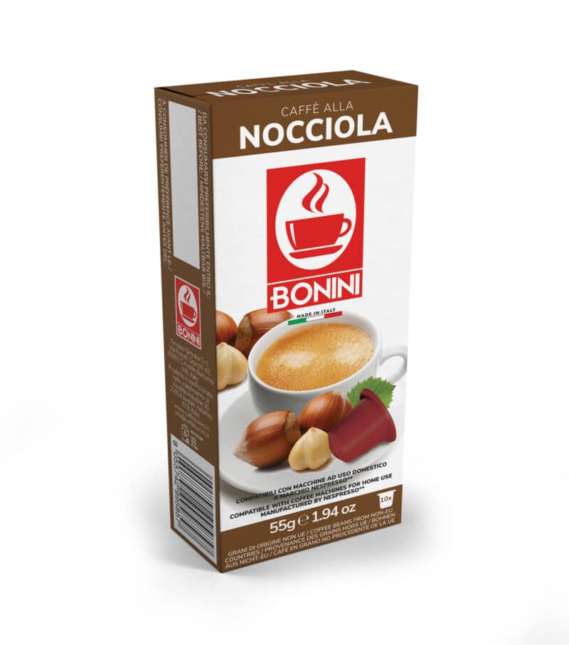 Bonini Nocciola (ochucená arašídová káva) - Nespresso kapsle - 10 kapslí