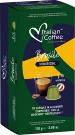 Brasile Monorigine hliníkové kapsle pro Nespresso - 20 kapslí