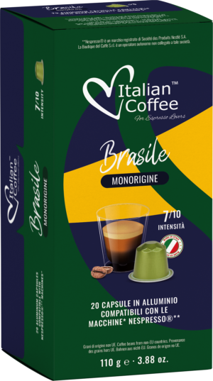 Brasile Monorigine hliníkové kapsle pro Nespresso - 20 kapslí