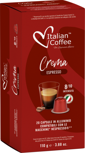 Crema Espresso Aluminium pro Nespresso - 20 kapslí