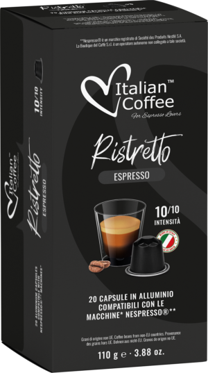 Ristretto Espresso hliníkové kapsle pro Nespresso - 20 kapslí