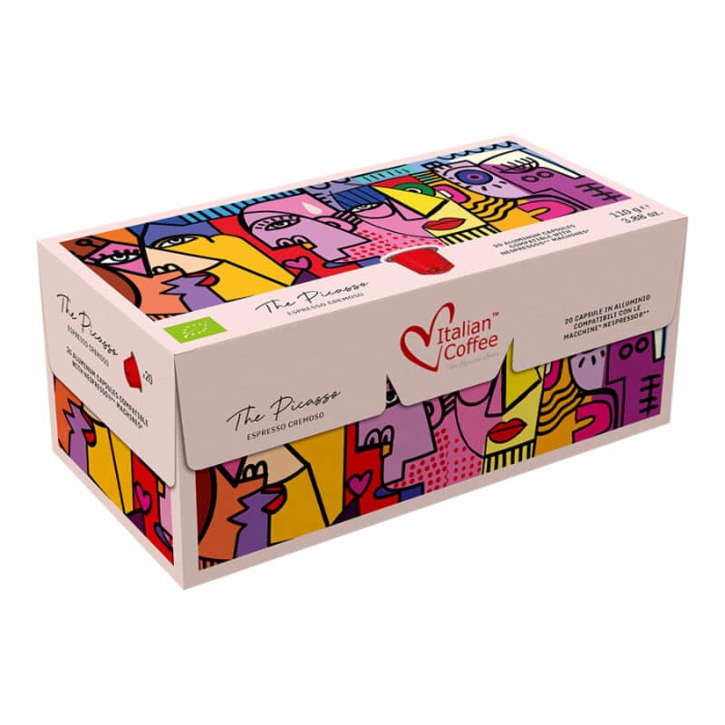 Picasso Cremoso Biologico hliníkové kapsle pro Nespresso - 20 kapslí