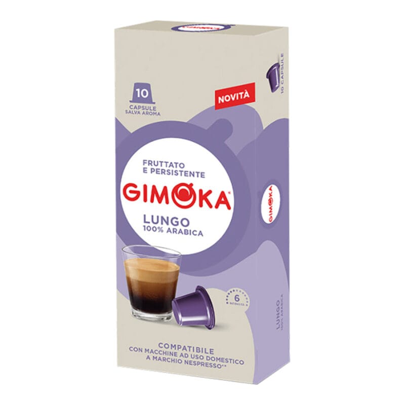 Kapsle Lungo Gimoka Nespresso - 10 kapslí
