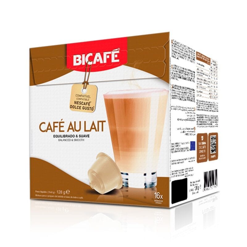 BICAFE Cafe au Lait kapsle na Dolce Gusto - 16 kapslí