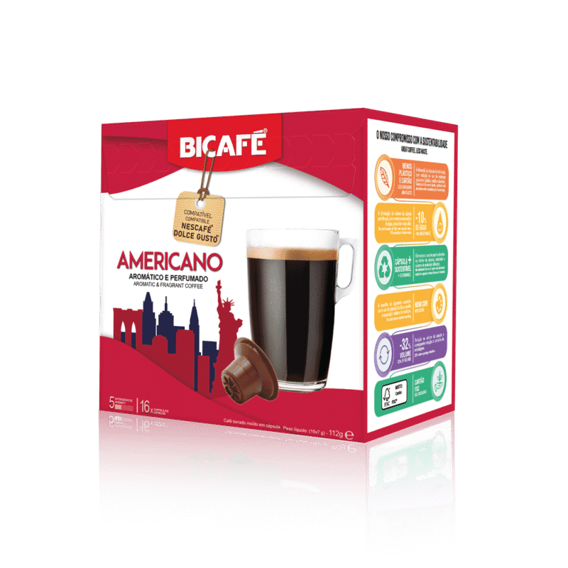BICAFE Americano kapsle na Dolce Gusto - 16 kapslí