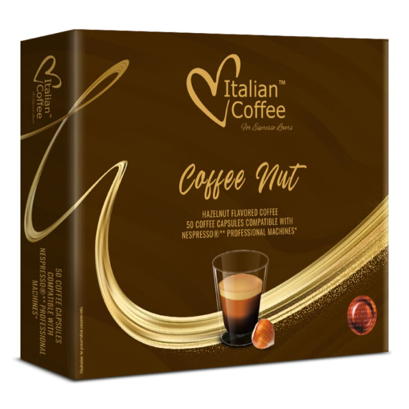 Nespresso profesionální káva s příchutí lískových oříšků - 50 kapslí